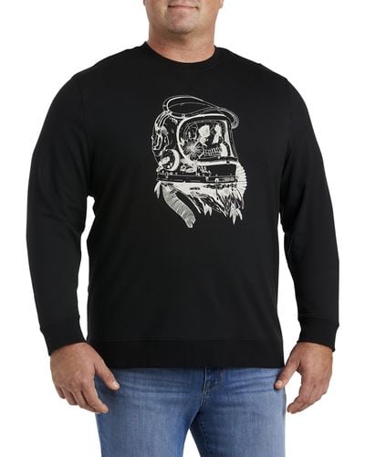 Robert Graham Big & Tall Scuba Skull Sweater - Black
