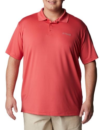 Columbia Big & Tall Low Drag Offshore Polo Shirt - Red
