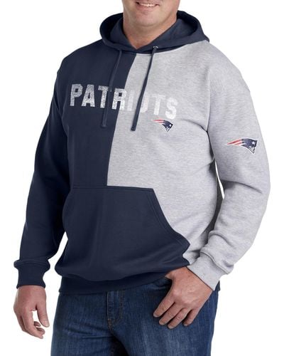 Nfl Big & Tall Colorblock Pullover Hoodie - Blue