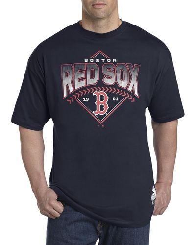 MLB Big & Tall Heather Team T-shirt in Gray for Men