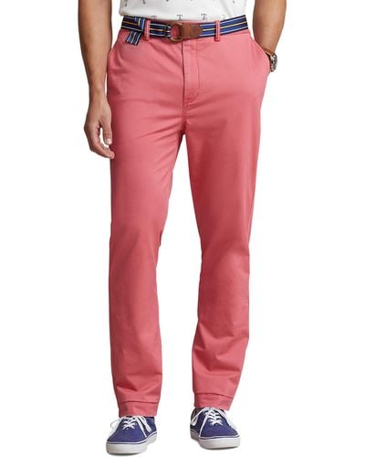Polo Ralph Lauren Big & Tall Suffield Stretch Chino Pants - Red