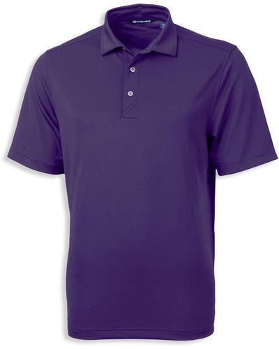 Cutter & Buck Big & Tall Cutter & Buck Virtue Eco Piqu Solid Polo Shirt - Purple