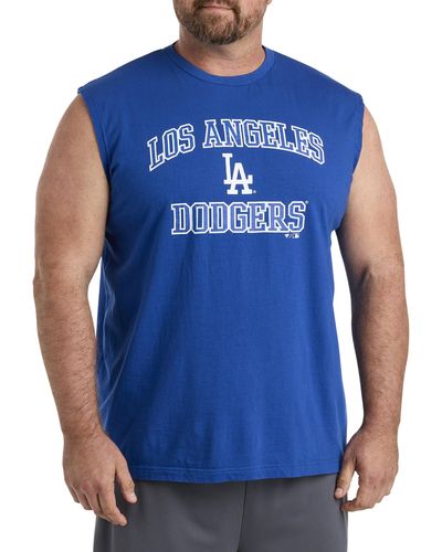 MLB Big & Tall Sleeveless Team T-shirt - Blue