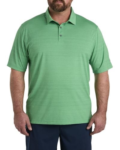 Reebok Big & Tall Performance Space-dyed Polo Shirt - Green