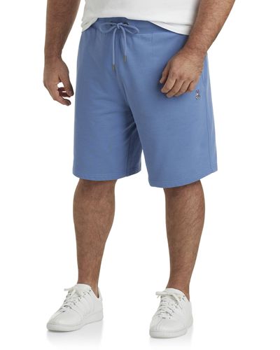 Psycho Bunny Big & Tall French Terry Shorts - Blue