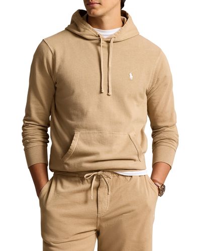 Polo Ralph Lauren Big & Tall Ombr Terry Hoodie - Natural