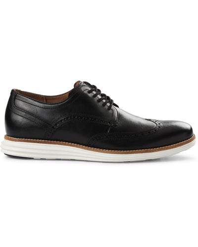 Cole Haan Big & Tall Original Grand Wingtip Oxford Shoes - Black