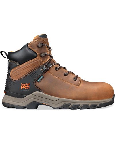 Timberland Big & Tall Hypercharge 6 & Quot Safety Work Boots - Brown