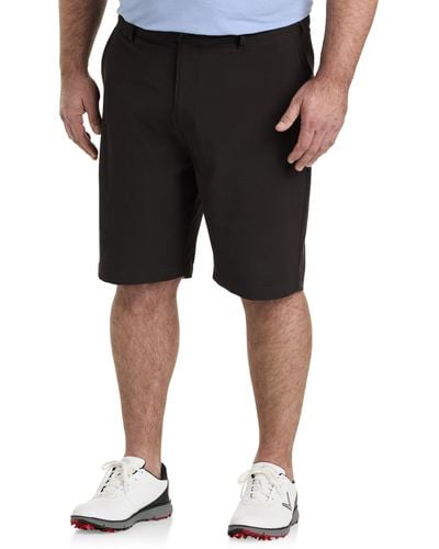 Callaway Apparel Big & Tall Everplay Flat-front Golf Shorts - Black