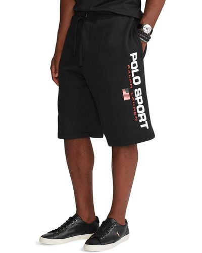 Polo Ralph Lauren Big & Tall Polo Sport Fleece Shorts - Black