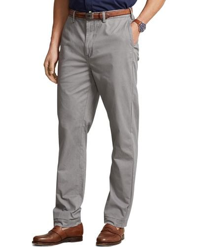 Polo Ralph Lauren Big & Tall Suffield Stretch Chino Pants - Gray
