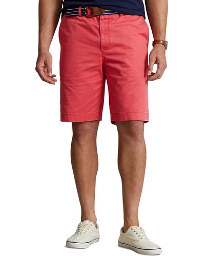 Polo Ralph Lauren Big & Tall Stretch Twill Shorts - Red