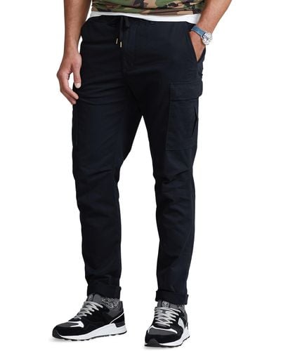 Polo Ralph Lauren Big & Tall Stretch Slim Fit Twill Cargo Pants - Black