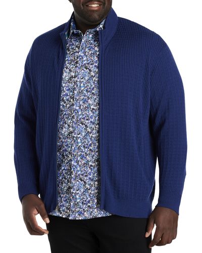 Robert Graham Big & Tall Taranto Sweater - Blue