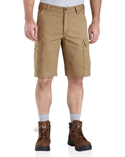 Carhartt Big & Tall Relaxed-fit Canvas Cargo Shorts - Natural