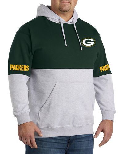 Nfl Big & Tall Colorblock Pullover Hoodie - Green