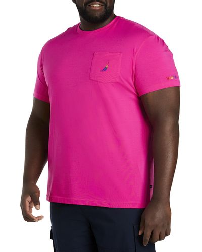 Nautica Big & Tall Pride T-shirt - Pink