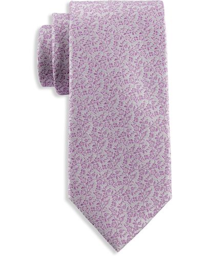 Michael Kors Big & Tall Linley Floral Tie - Purple