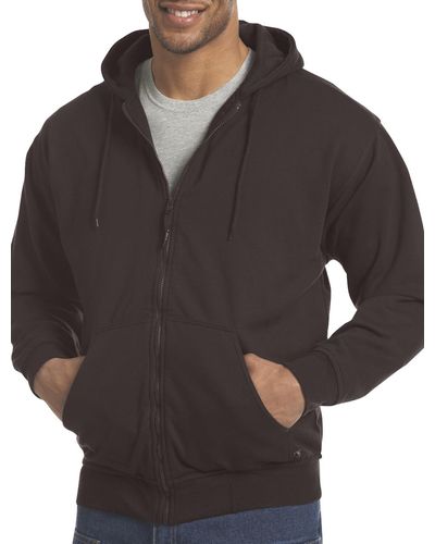 Bernè Big & Tall Original Hooded Thermal-lined Sweatshirt - Gray