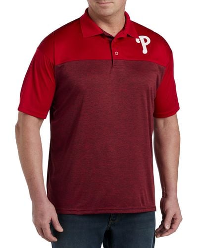 MLB Big & Tall Performance Team Polo Shirt - Red
