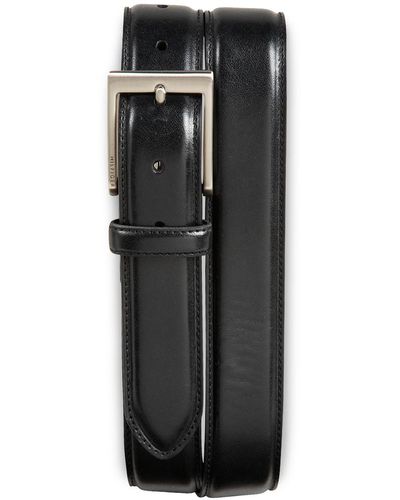 Tommy Hilfiger Big & Tall Leather Dress Belt - Black
