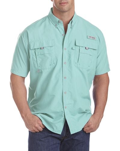 Columbia Big & Tall Pfg Bahama Ii Short-sleeve Sport Shirt - Green