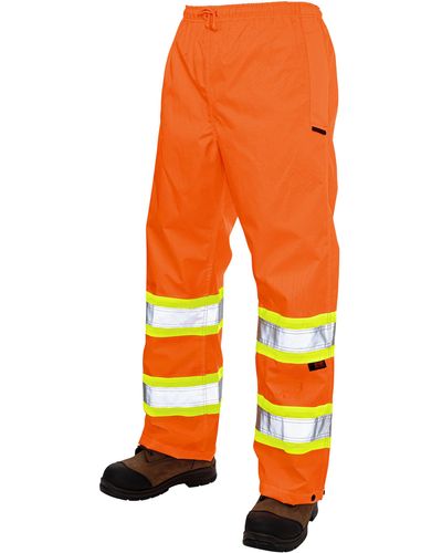Tough Duck Big & Tall Safety Rain Pants - Orange