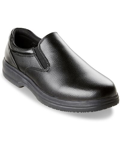 Deer Stags Big & Tall Manager Double-gore Slip-ons - Black