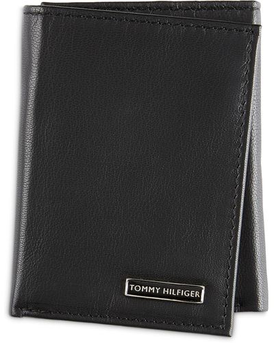Tommy Hilfiger Big & Tall Rfid Tri-fold Wallet - Black