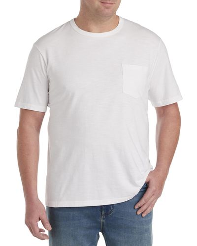 Faherty Big & Tall Sunwashed Pocket T-shirt - White