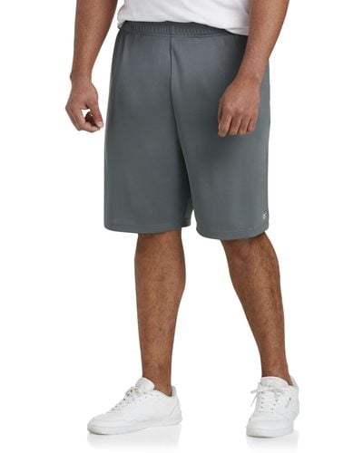 Reebok Big & Tall Performance Tech Mesh Shorts - Gray
