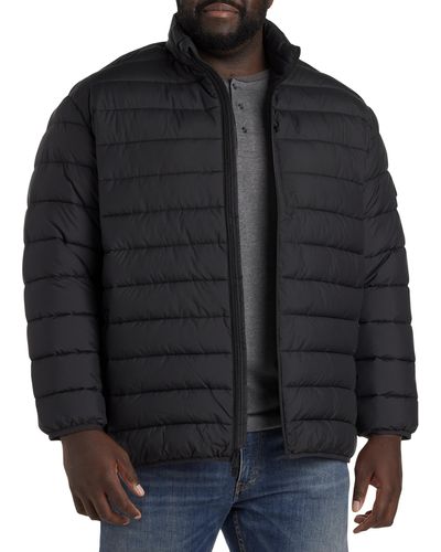 Save The Duck Big & Tall Ultralight Puffer Jacket - Black