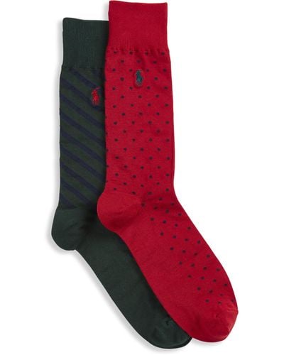 Polo Ralph Lauren Big & Tall 2-pk Socks - Red