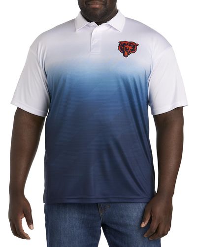 Nfl Big & Tall Team Logo Ombr Polo Shirt - Blue