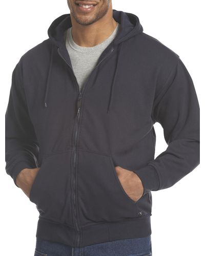 Bernè Big & Tall Original Hooded Thermal-lined Sweatshirt - Blue