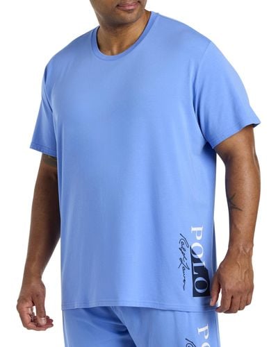 Polo Ralph Lauren Big & Tall Moisture-wicking Lounge T-shirt - Blue