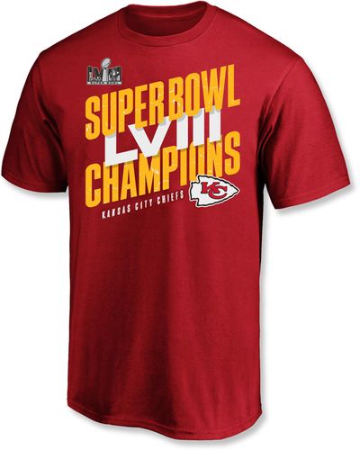 Nfl Big & Tall 2024 Kansas City Chiefs Championship T-shirt - Red