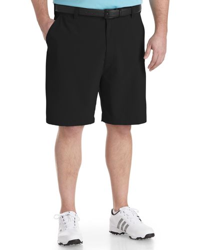 Reebok Big & Tall Golf Performance Flat-front Shorts - Black