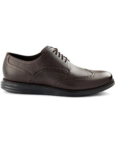 Cole Haan Big & Tall Original Grand Wingtip Oxford Shoes - Brown