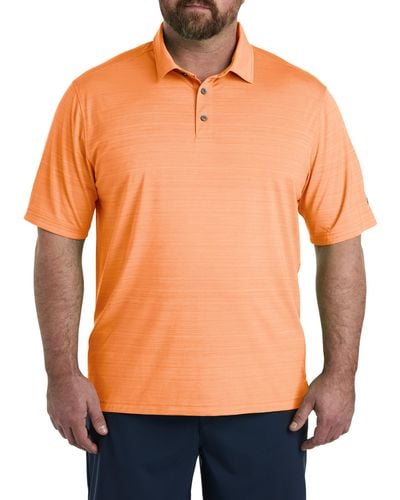 Reebok Big & Tall Performance Space-dyed Polo Shirt - Orange