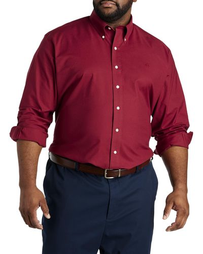 Brooks Brothers Big & Tall Non-iron Sport Shirt - Red