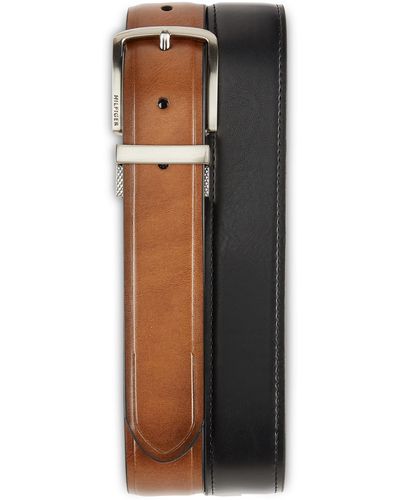 Tommy Hilfiger Big & Tall Leather-look Reversible Stretch Belt - Multicolor