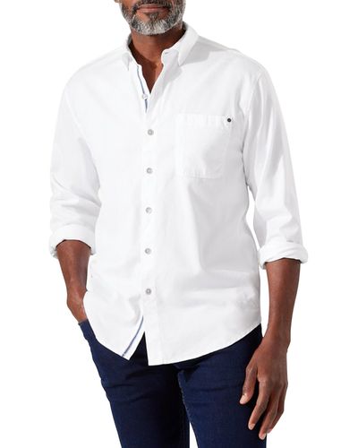 Tommy Bahama Big & Tall Tahitian Twill Sport Shirt - White