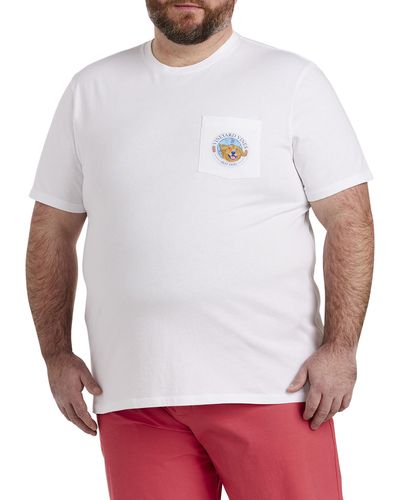 Size 2XL Vineyard Vines Men's White Diving Catch Short Sleeve Pocket T- Shirt New