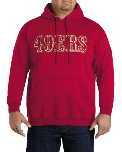 Nfl Big & Tall Team Pullover Hoodie - Red