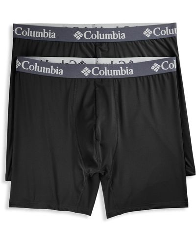 Columbia Big & Tall 2-pk Performance Boxer Briefs - Black