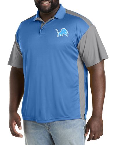 Nfl Big & Tall Colorblocked Polo Shirt - Blue