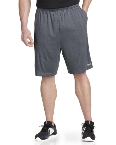 Reebok Big & Tall Performance Insert Tech Athletic Shorts - Gray