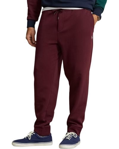 Polo Ralph Lauren Big & Tall Double-knit Tech Sweatpants - Red