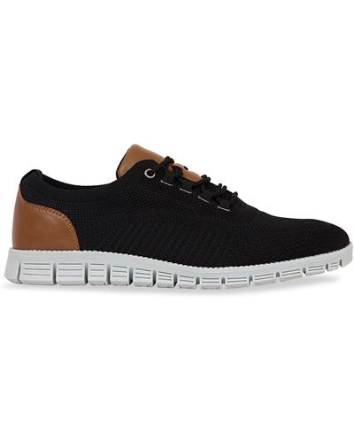 Deer Stags Big & Tall Knit Lace Sneakers - Black
